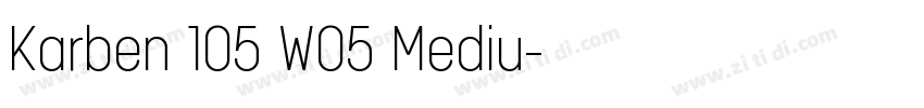 Karben 105 W05 Mediu字体转换